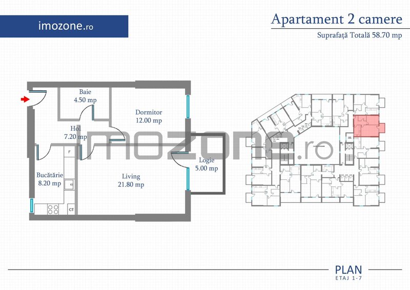 Apartament  2 camere reducere 10% din valoarea avansului